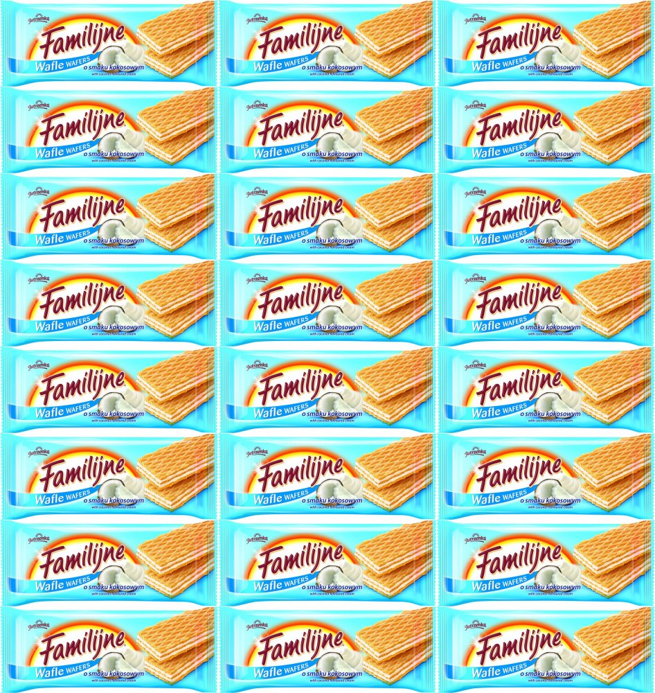 24x Wafle Familijne, kokosowy, 180g