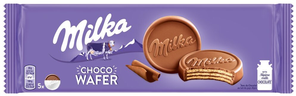 Wafle Milka Choco Wafer, kakaowy, 150g