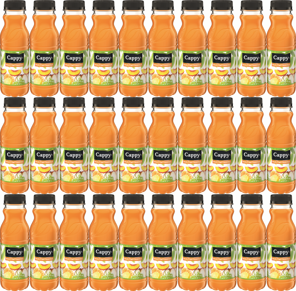 48x Napój niegazowany Cappy, multiwitamina, butelka PET, 0.33l