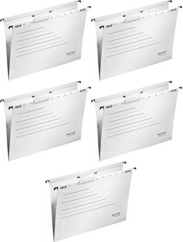 5x Teczka zawieszkowa Leitz Alpha Active, A4, z gumką, biały