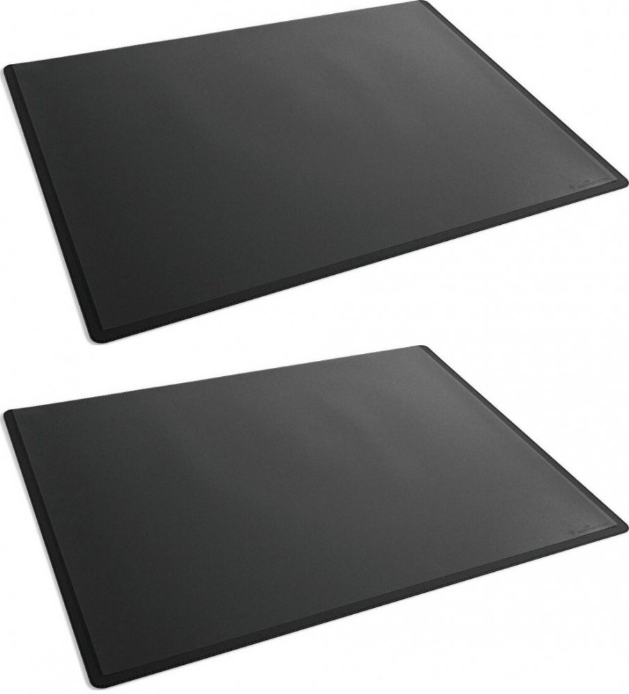 2x Podkład na biurko Durable, 530x400m, z zakładką, czarny