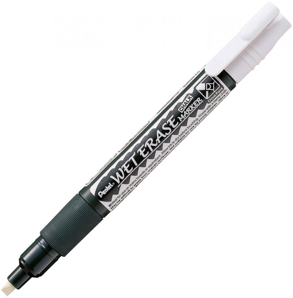 Marker kredowy Pentel SMW26 cienki, ścięta, 4.3mm, biały