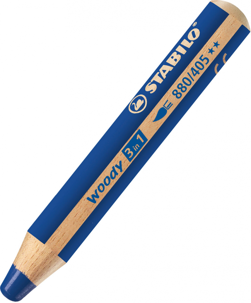 Kredka Stabilo Woody 3 w 1, 1 sztuka, ultramaryna