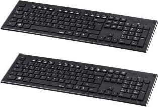 2x Klawiatura bezprzewodowa Hama Cortino, czarny
