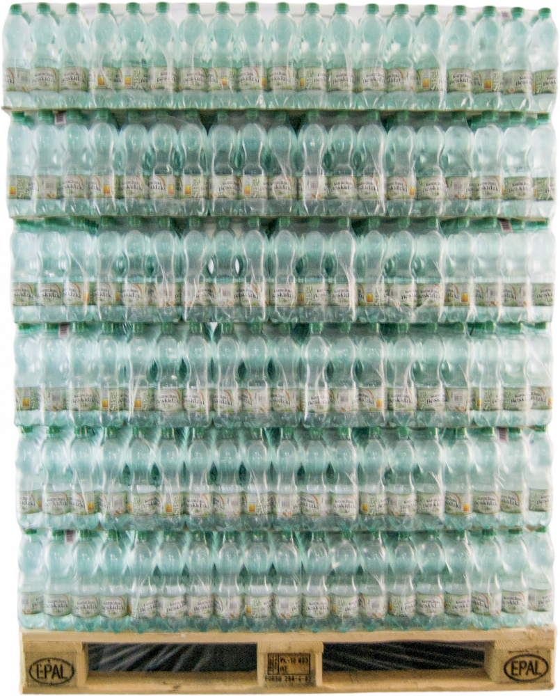 1368x Woda gazowana Kuracjusz Beskidzki, 0.5l, butelka PET
