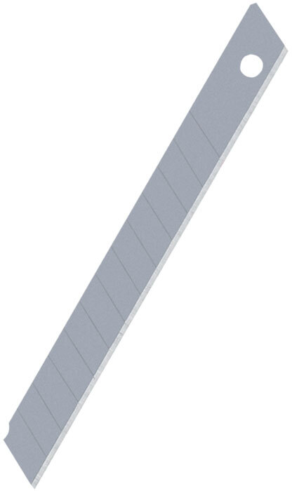 Ostrza wymienne do nożyków Grand, Nr1, 9mm, 10 sztuk, srebrny