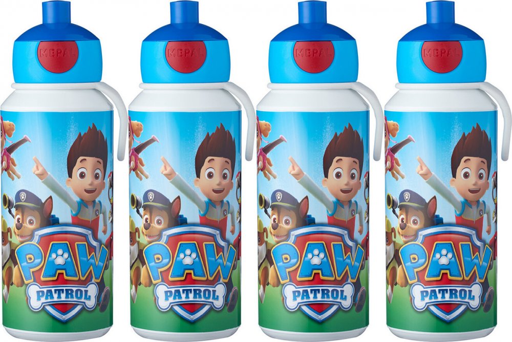 4x Bidon Mepal Pop-up Campus, paw patrol, 400ml