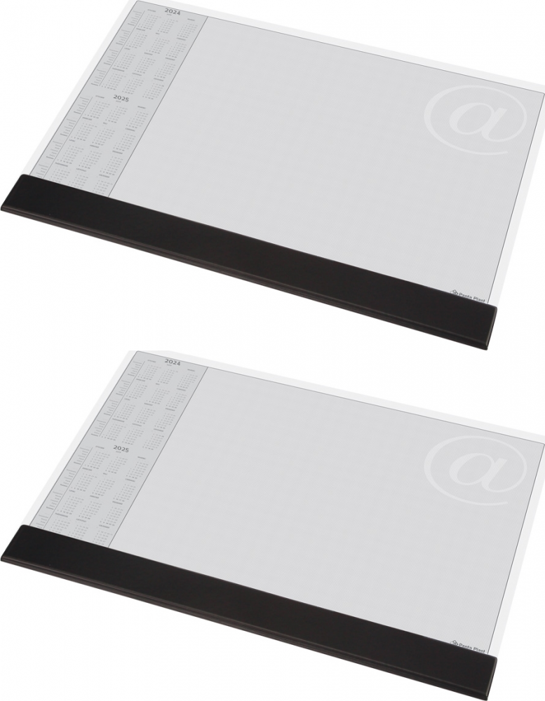 2x Podkład na biurko Panta Plast, z kalendarzem 2025 i listwą, 470x330mm