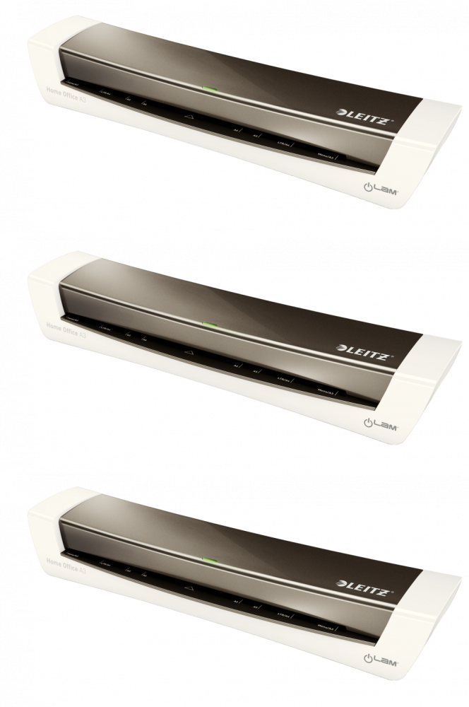 3x Laminator Leitz iLam Home Office A3, biało-szary