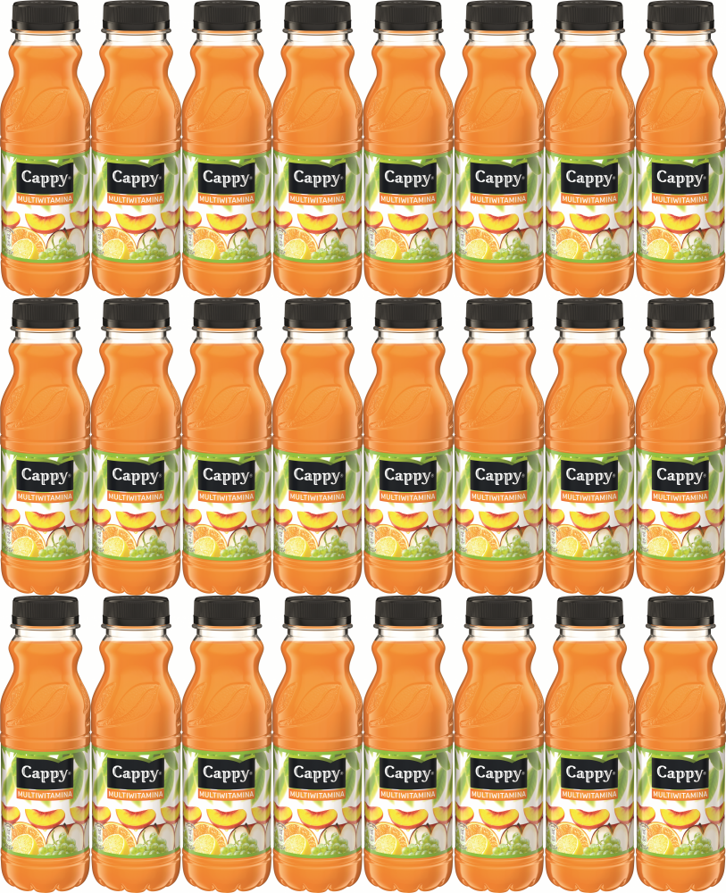 24x Napój niegazowany Cappy, multiwitamina, butelka PET, 0.33l