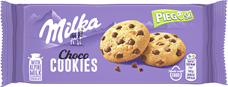 Ciastka Pieguski Milka, z czekoladą, 135g