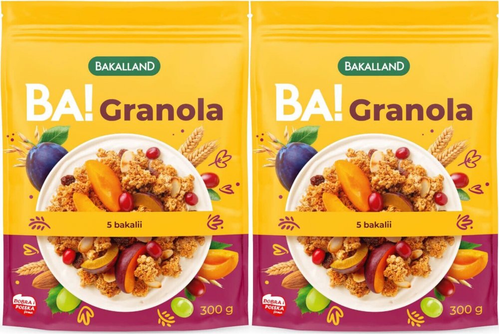 2x Granola Bakalland BA! 5 bakalii, 300g