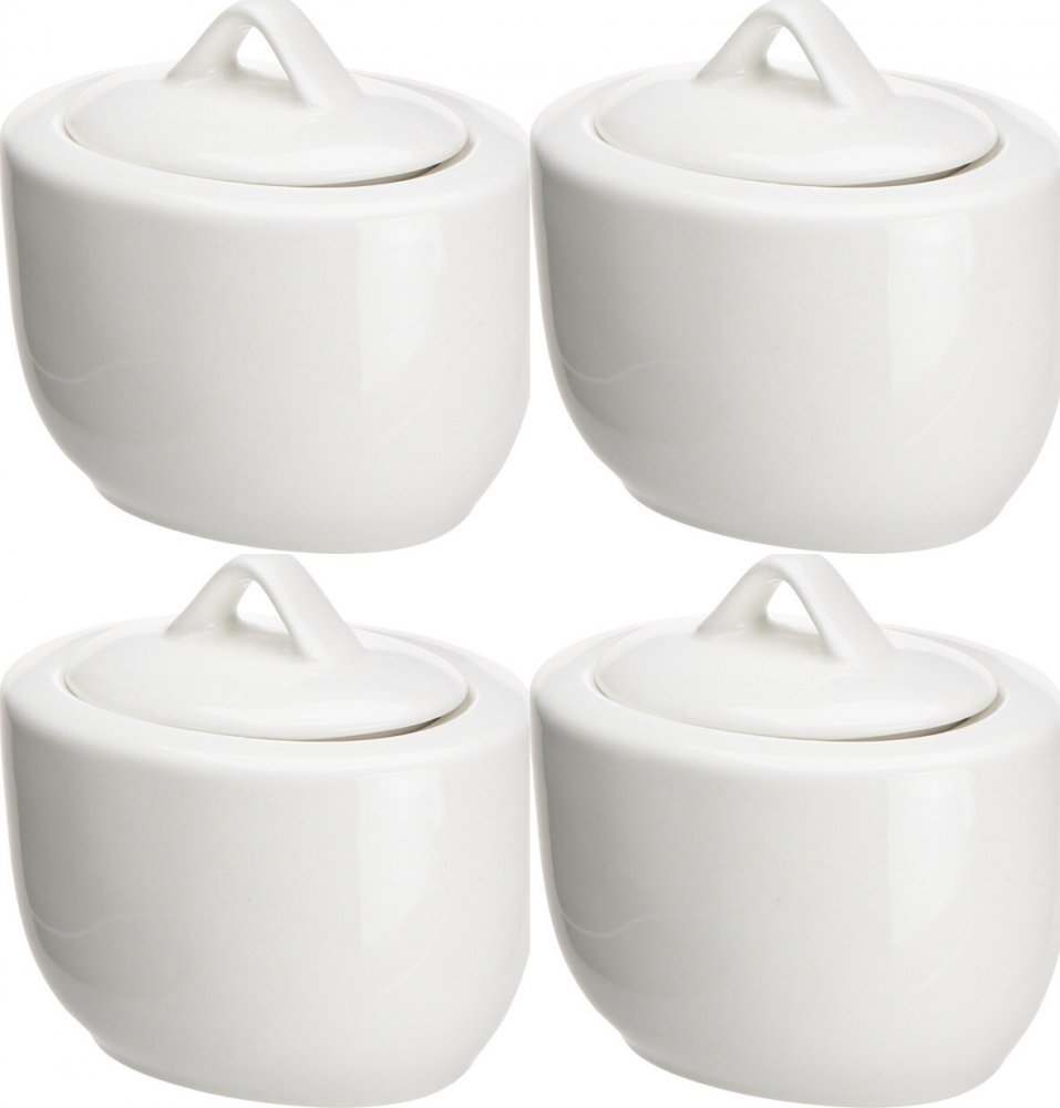 4x Cukiernica porcelanowa Altom Design Regular, 300ml, kremowy