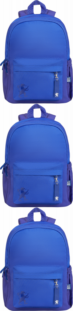 3x Plecak szkolny Oxford Gradient, dwukomorowy, 25l, 40x30x15cm, niebieski