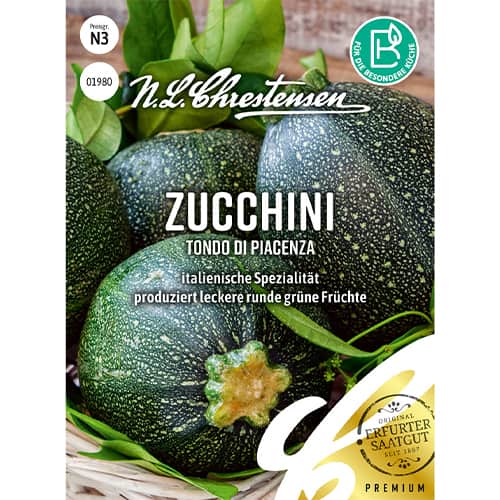 1 pac, Dovlecel zucchini Tondo di Piacenza - Semințe: Mod de ambalare: 1 pac