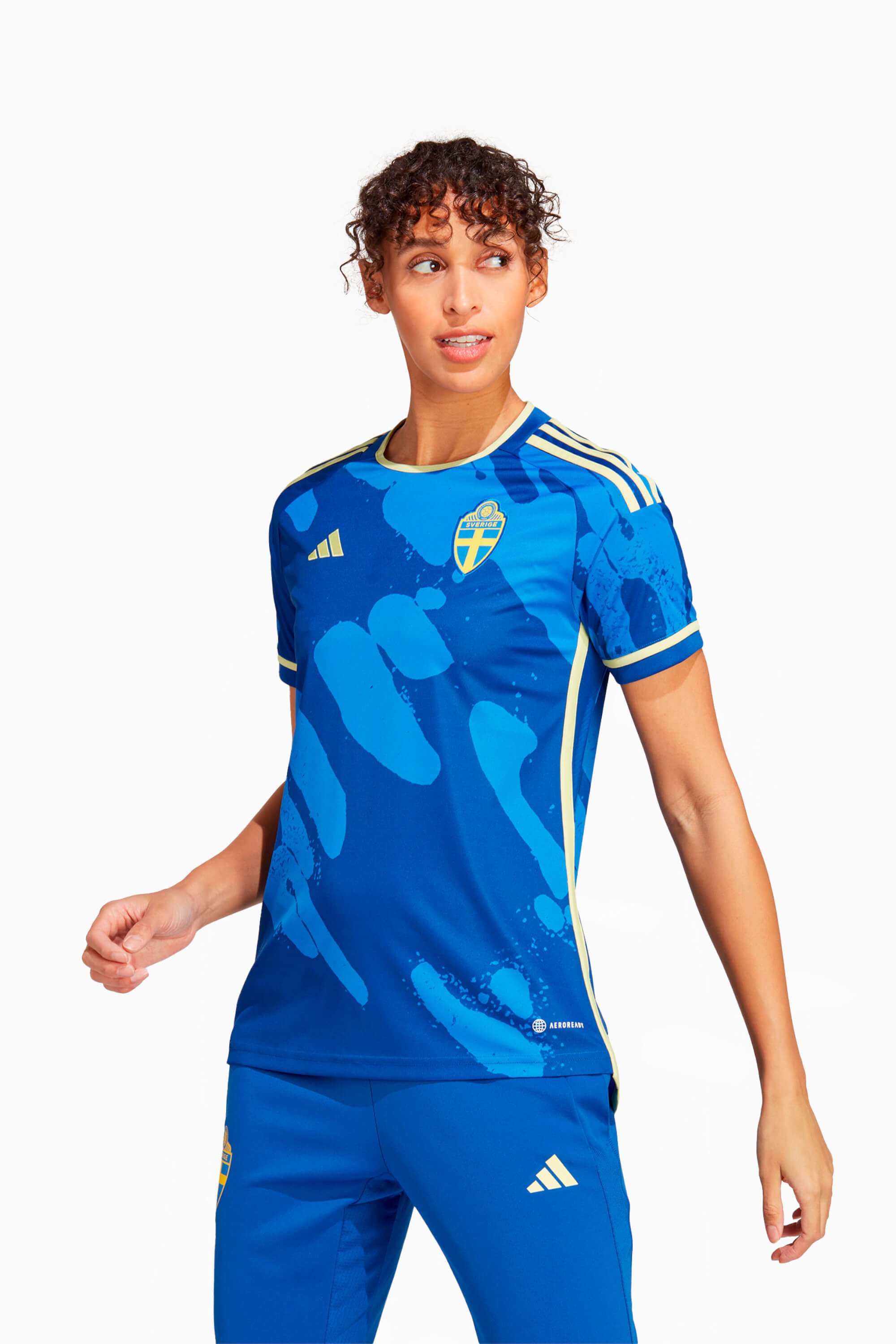 Koszulka Reprezentacji Szwecji adidas 2023 Wyjazdowa Damska - Niebieski