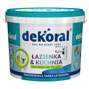 Farba emulsja łazienka kuchnia Dekoral 3l