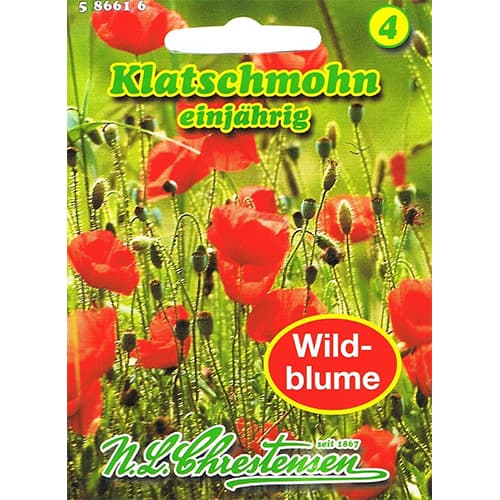1 szt, Klatschmohn Papaver Rhoeas - Samen: Ilość w opakowaniu: 1 Stück