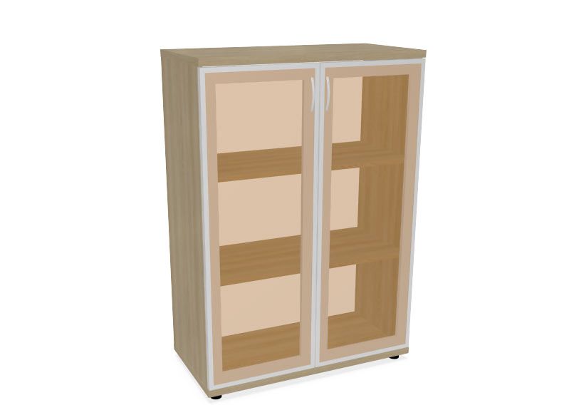 HEBE TS303 regał z witryną 80,2x40x114,5h