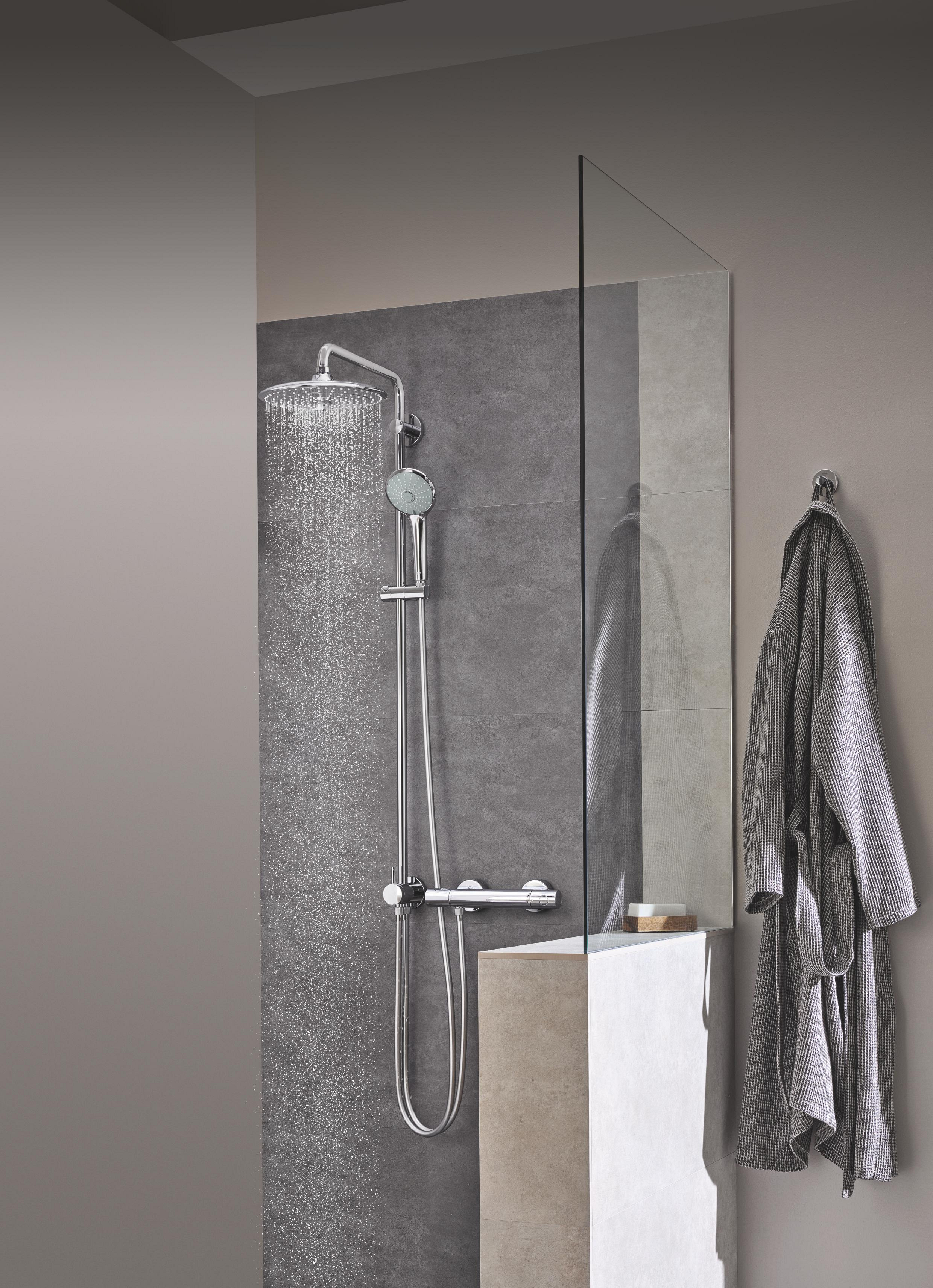 Grohe Euphoria zestaw prysznicowy ścienny z deszczownicą StarLight Chrome 27421002