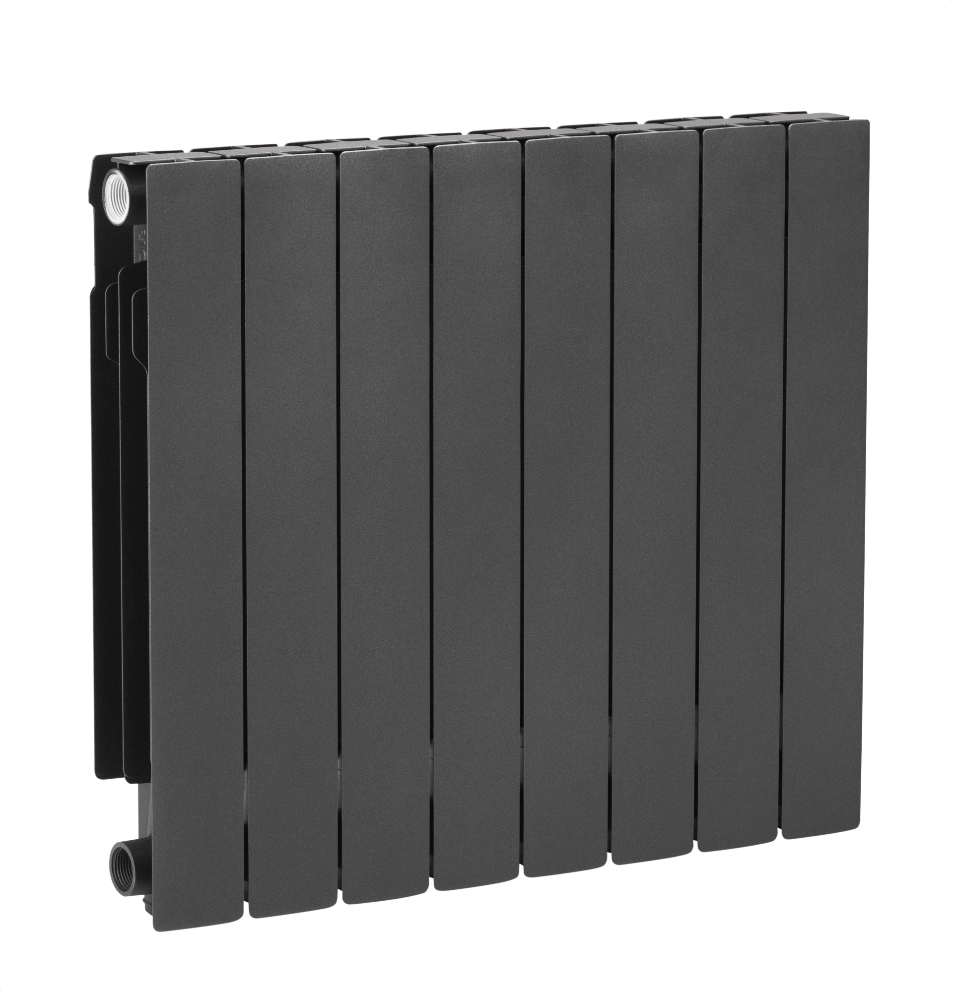 KFA Armatura ADR grzejnik pokojowy 67,2x64,4 cm podłączenie boczne grafitowy 764-080-61