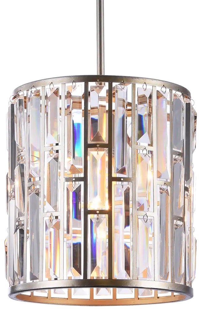 CosmoLight Kyiv lampa wisząca 1x60W szampan/kryształ P01110CP