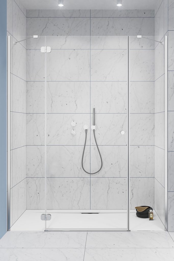 Radaway Torrenta DWJS ścianki prysznicowe chrom/szkło przezroczyste 1320420-01-01