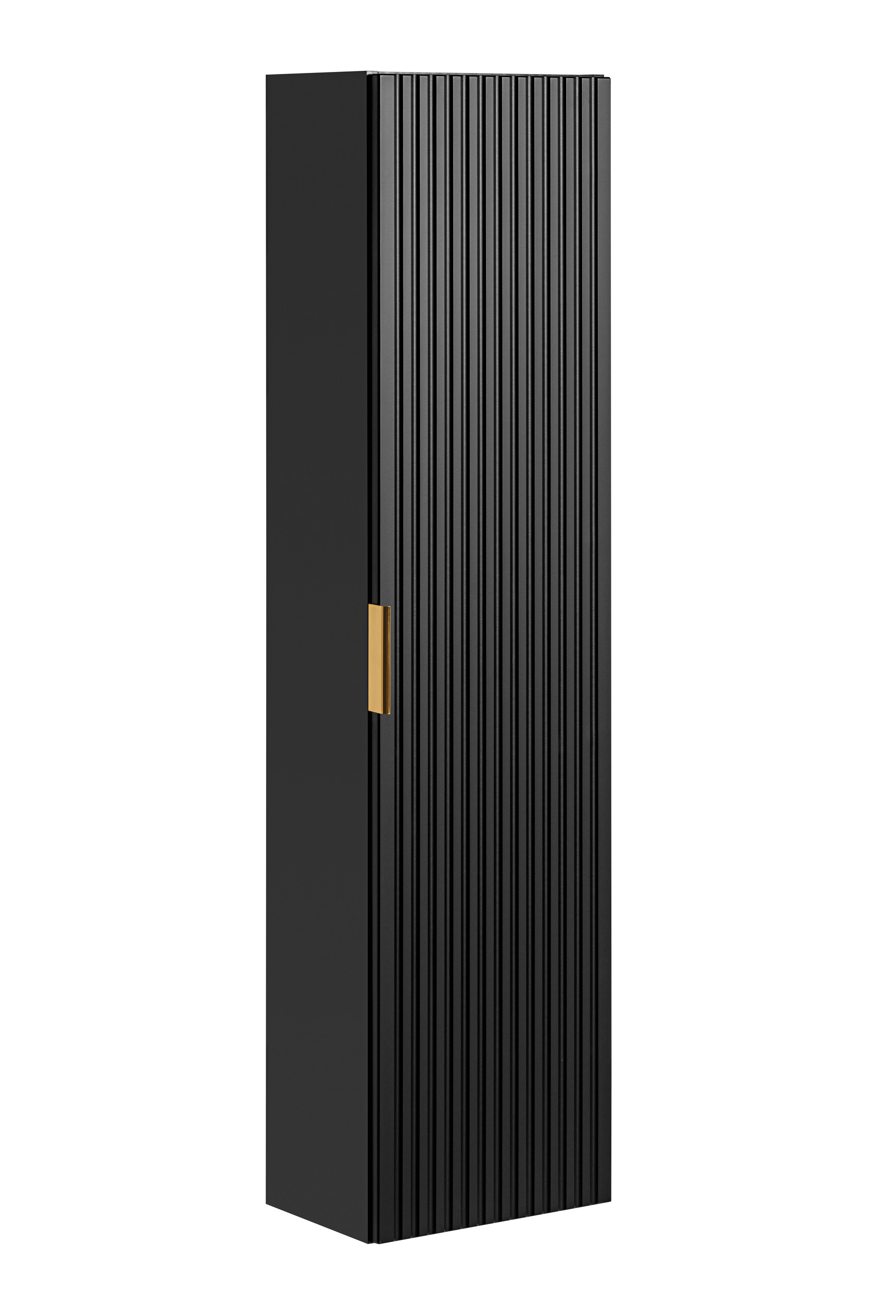 Comad Adel Black szafka boczna wisząca 140 cm wysoka czarny ADELBLACK80-01-B-1D - Wysyłka w 24h