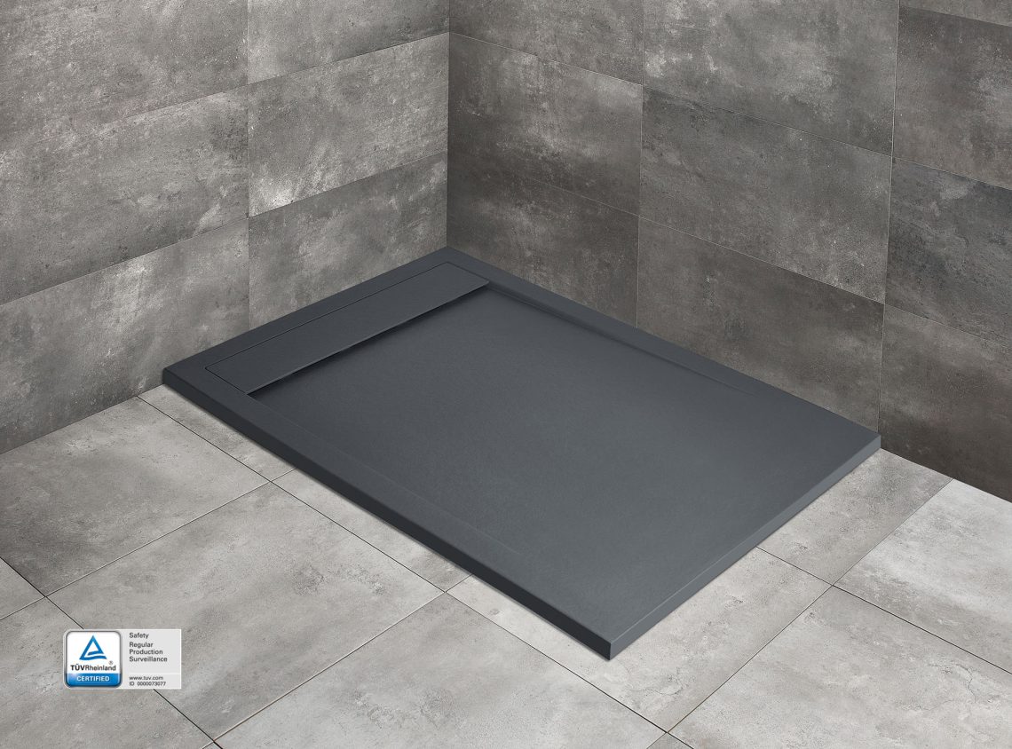 Radaway Teos F brodzik prostokątny 160x70 cm antracyt HTF16070-64