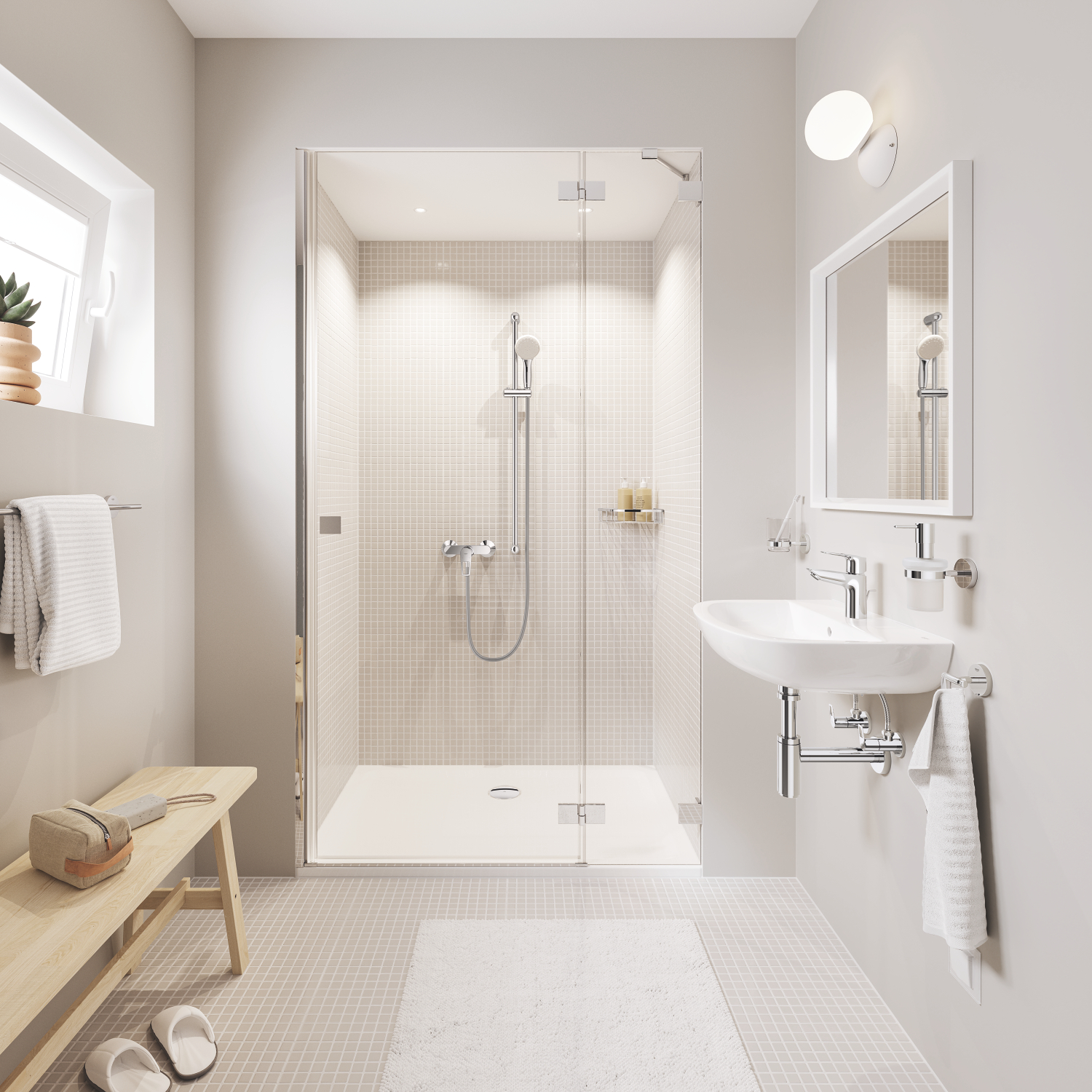 Grohe BauCosmopolitan wieszak na ręcznik kąpielowy prosty chrom 40459001 - Wysyłka w 24h