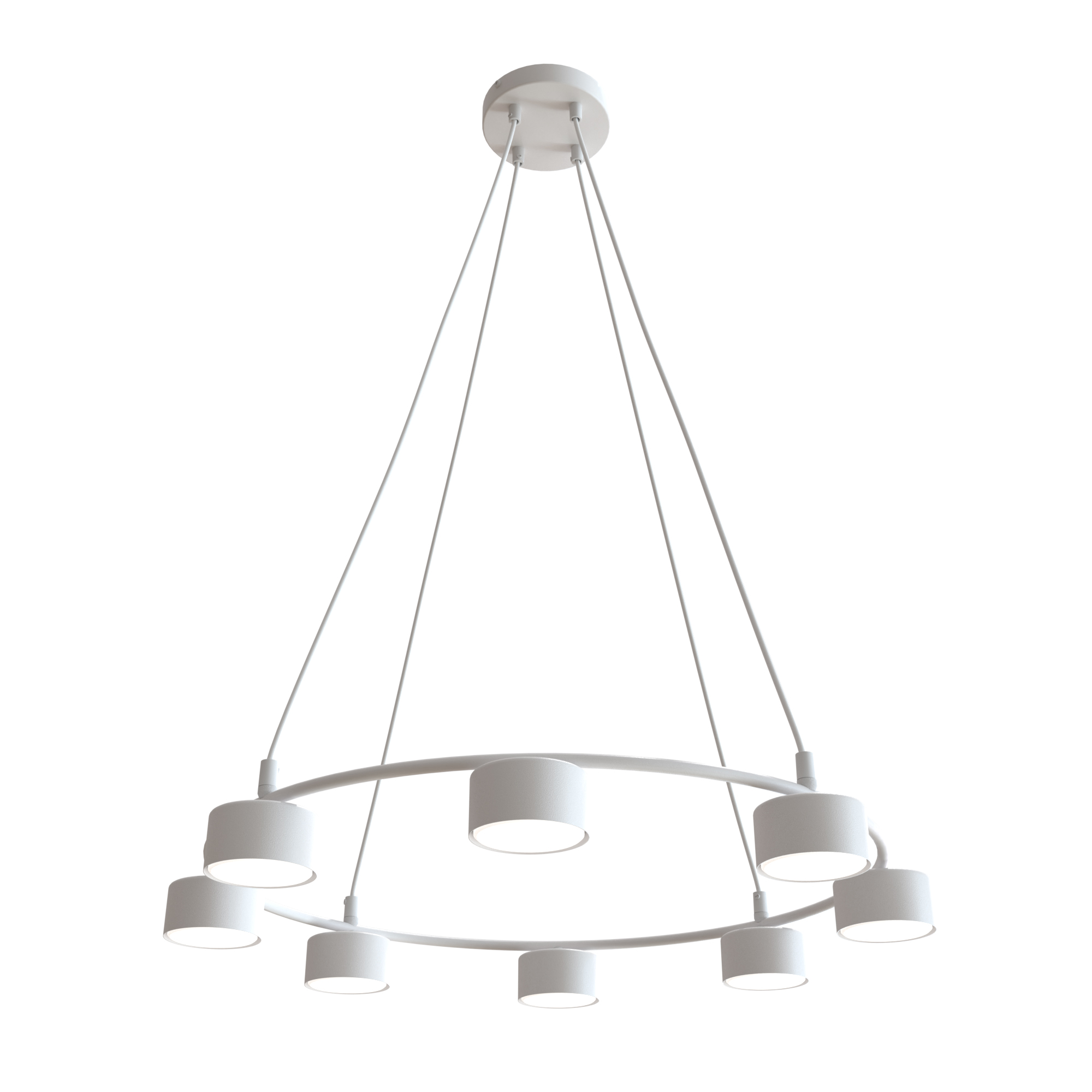 Emibig Starlit lampa wisząca x10 W biała 1373/8