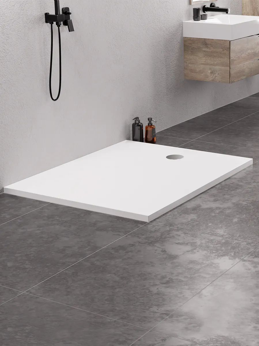 New Trendy Nex brodzik prostokątny 140x80 cm biały B-0464