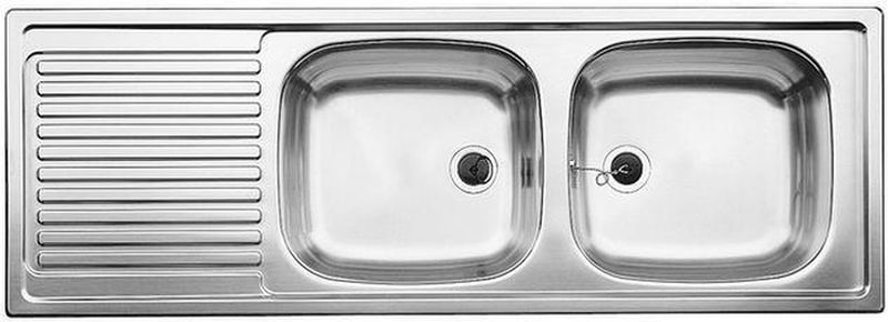 Blanco Top EZS 12x4-2 zlewozmywak stalowy 123,5x43,5 cm stal mat 500374