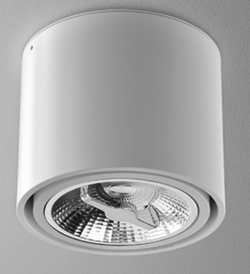 Aqform Tuba lampa do zabudowy 1x50W biała struktura 45711-0000-U8-PH-13