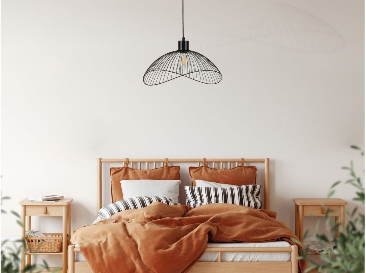 GTV Reto lampa wisząca 1x40 W czarna OS-RETO2-10-DEC
