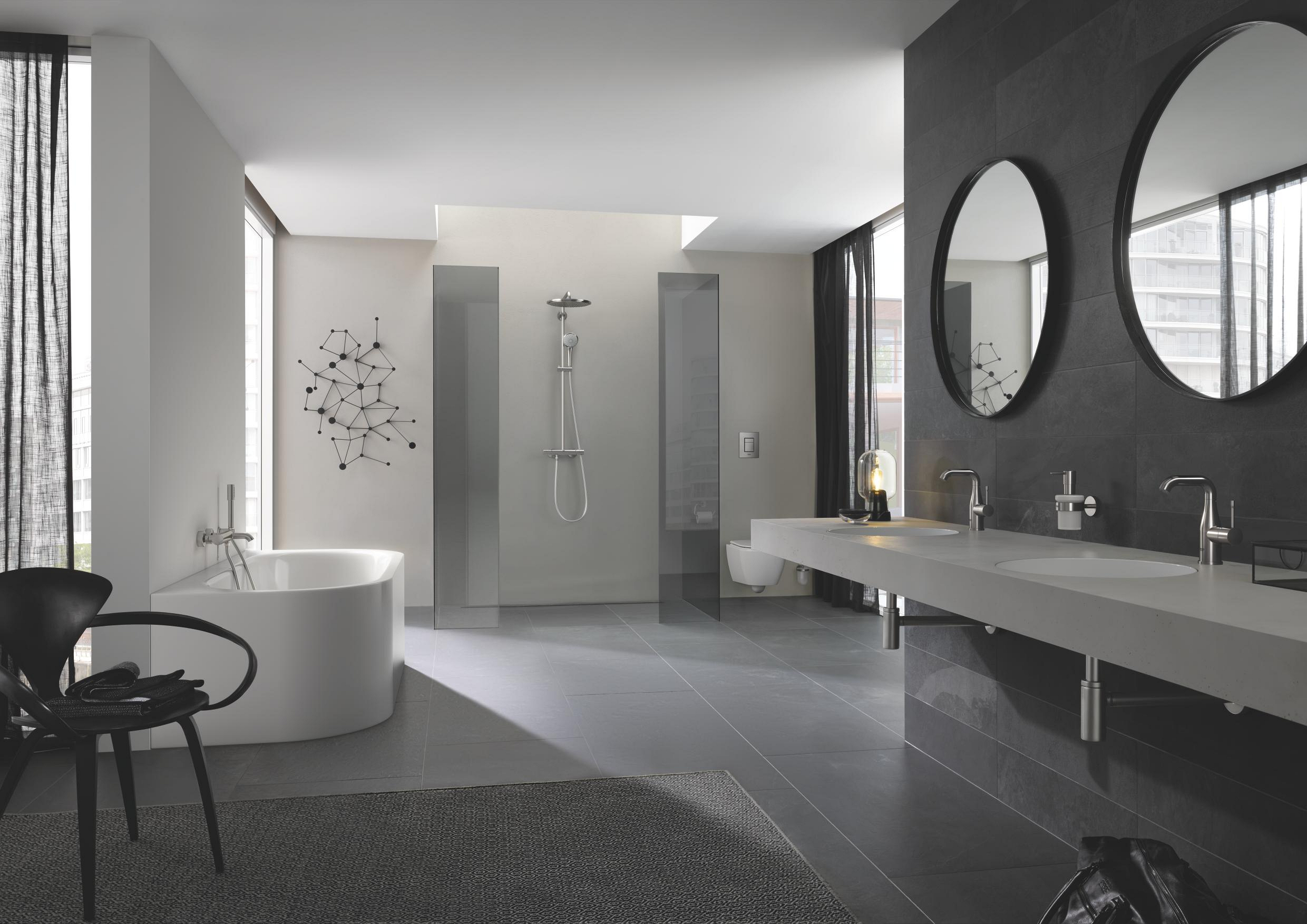 Grohe Essence bateria wannowo-prysznicowa ścienna stal nierdzewna 33624DC1 - Wysyłka w 24h