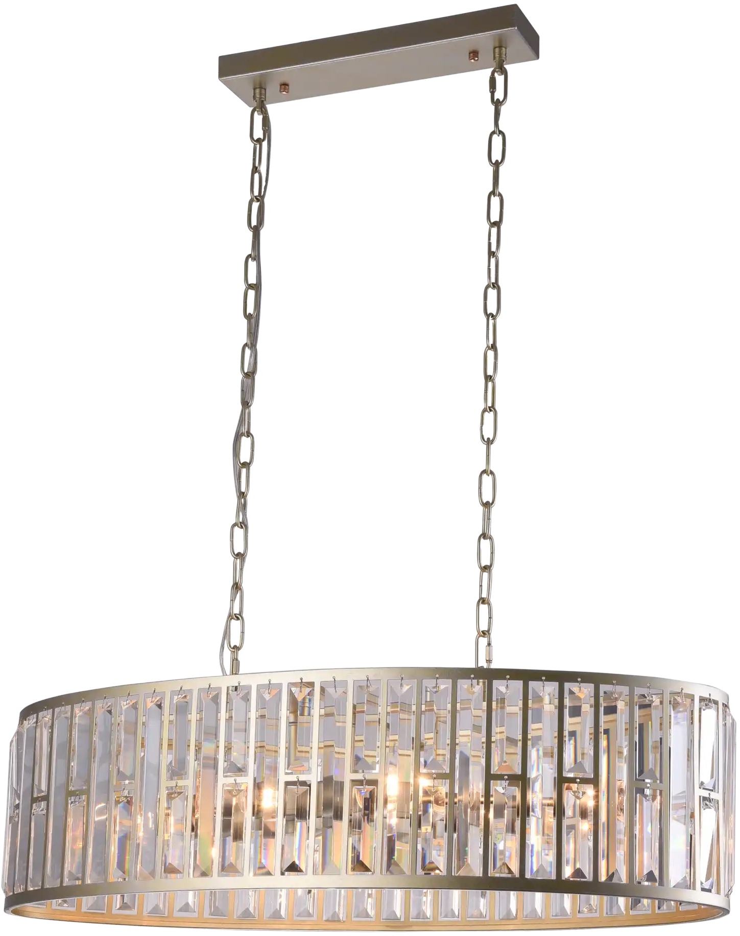 CosmoLight Kyiv lampa wisząca 6x60W szampan/kryształ P06223CP