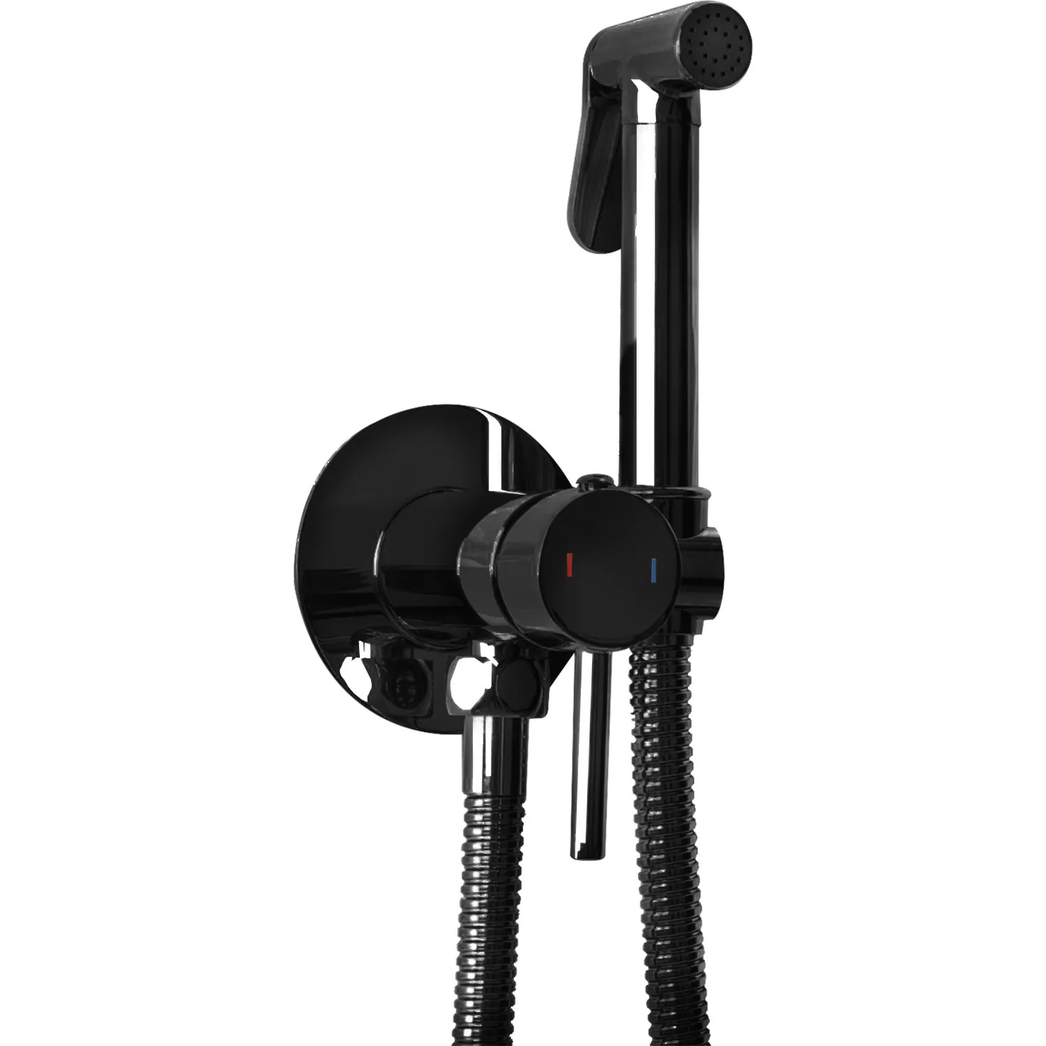 Rea Loop bateria bidetowa podtynkowa czarna REA-B5656