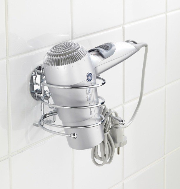 Wenko Turbo-Loc rund Stahl uchwyt na suszarkę srebrny 18770100 - Wysyłka w 24h