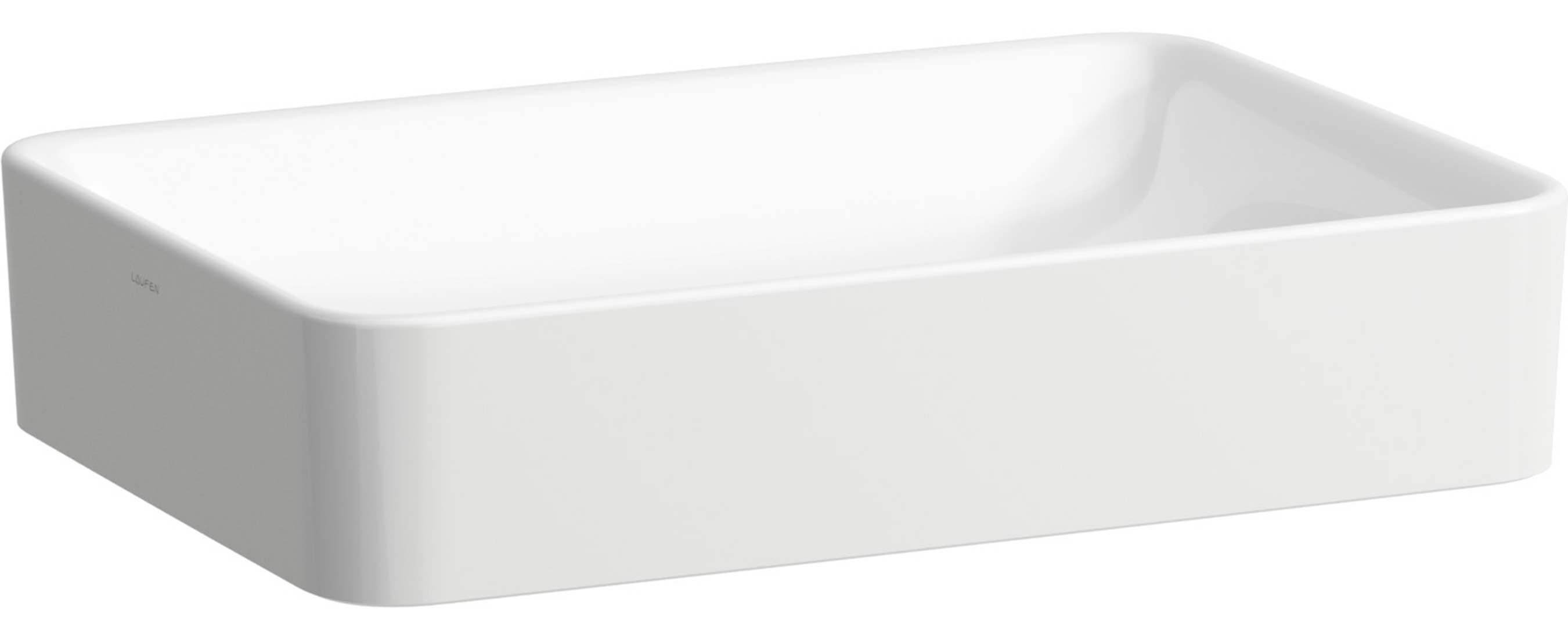 Laufen Pro S umywalka 55x38 cm prostokątna nablatowa biała H8129654001121