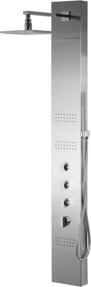 Corsan Neo panel prysznicowy ścienny termostatyczny LED chrom S-060TNEOLED
