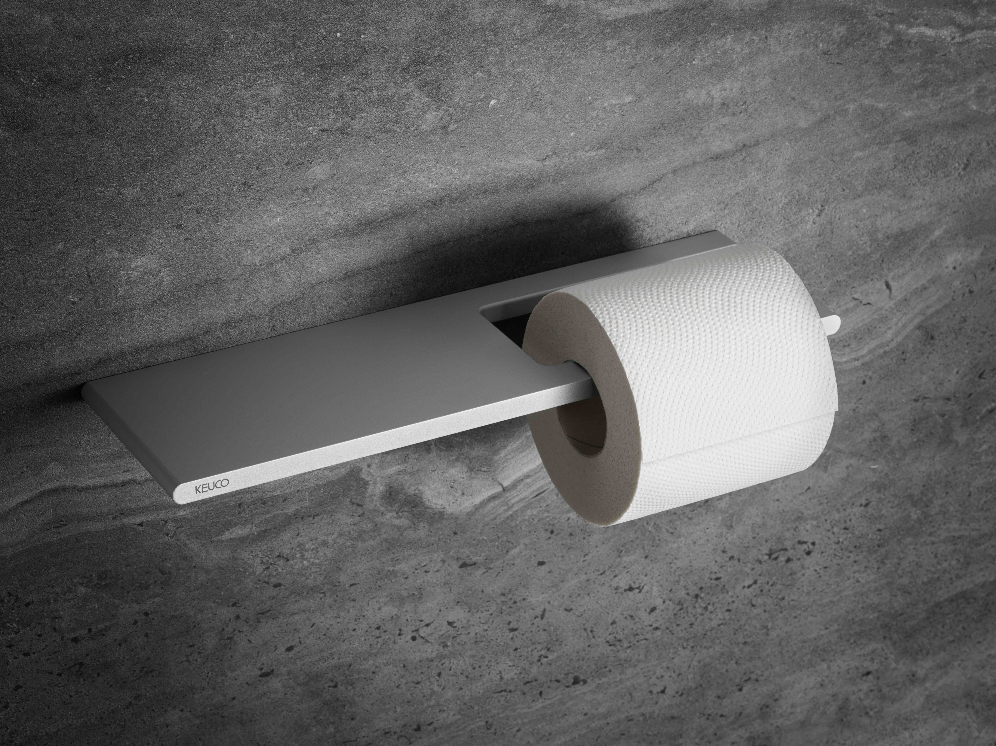 Keuco Edition 400 uchwyt na papier toaletowy aluminium srebro eloksalowane 11573170000
