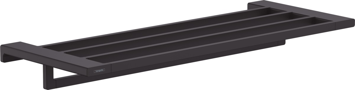 Hansgrohe AddStoris półka z wieszakiem na ręcznik czarny mat 41751670