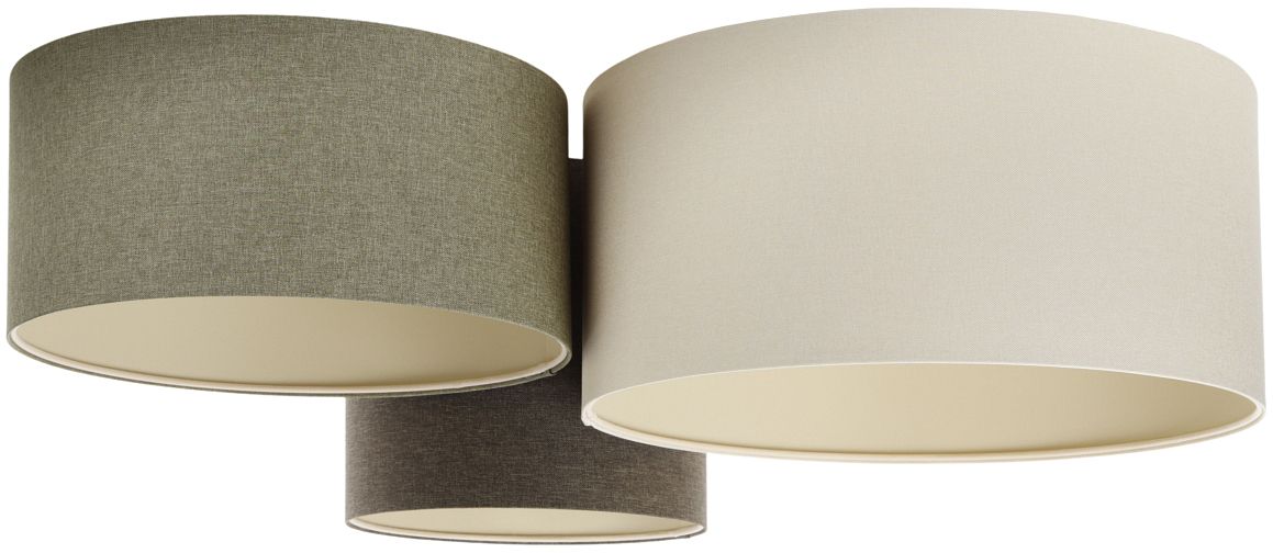 BPS Koncept Boho Ellegant lampa podsufitowa 3x60 W zielona 080-070
