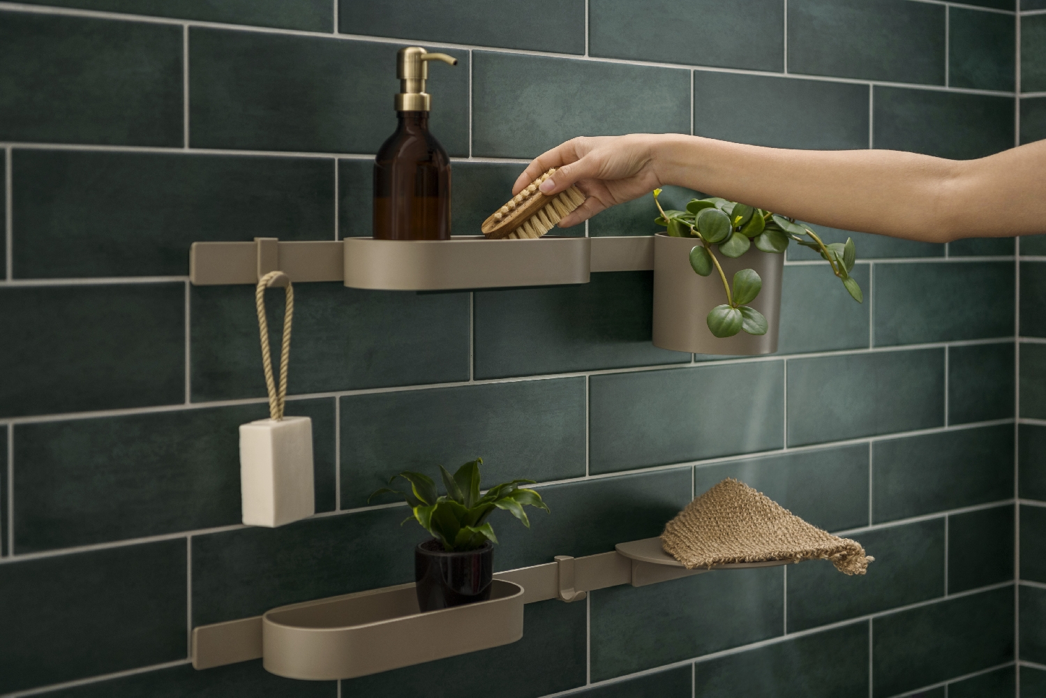 Hansgrohe WallStoris Planet Edition kubek na szczoteczki ścienny piaskowy 28916210