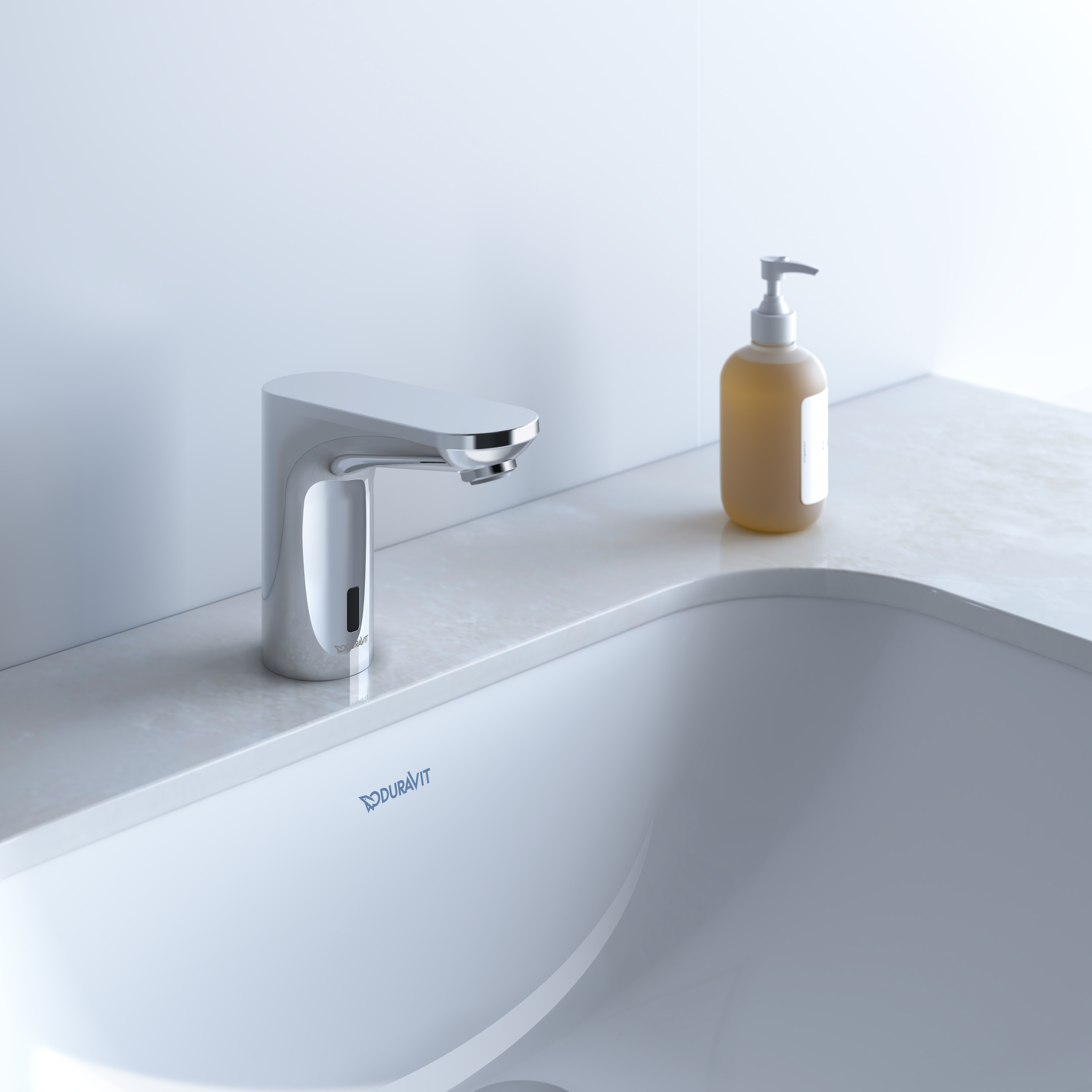 Duravit Sensor 1 bateria umywalkowa stojąca elektroniczna chrom SE1090017010