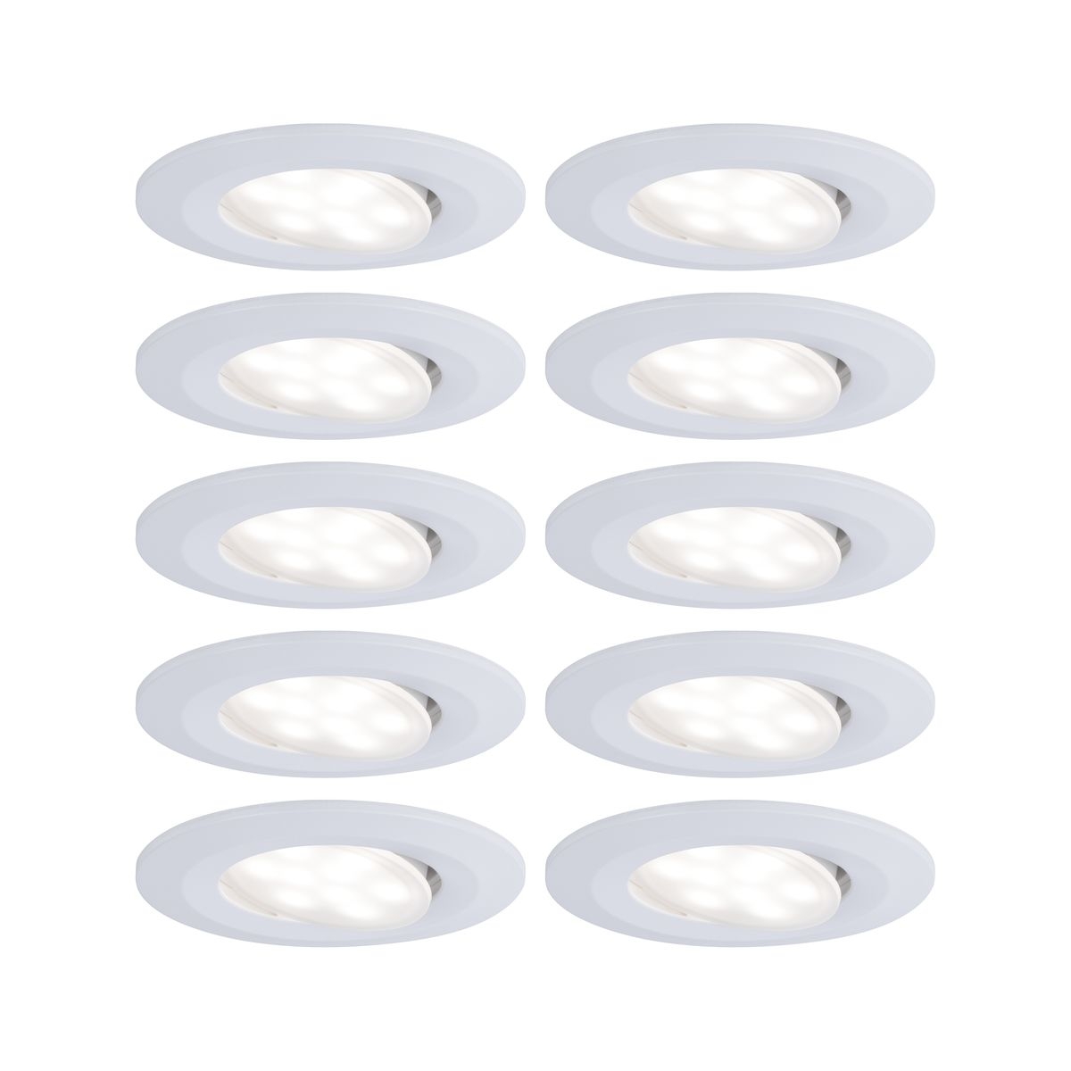 Paulmann Calla lampa do zabudowy 10x6,5W biały mat 99924
