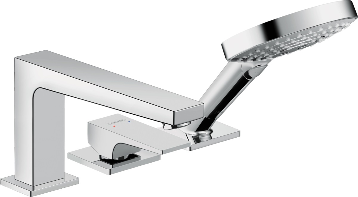 Hansgrohe Metropol bateria nawannowo-prysznicowa 3-otworowa chrom 32550000
