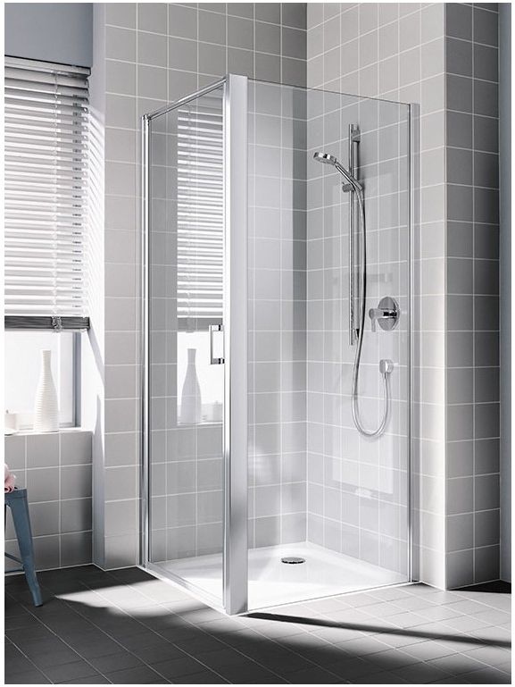 Kermi Cada XS ścianka prysznicowa 50 cm boczna srebro połysk/szkło przezroczyste CKTWD05020VPK