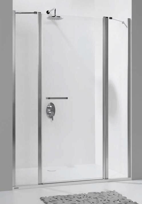 Sanplast Prestige III ścianka prysznicowa 40 cm dodatkowa SS2/PRIII-40 srebrny mat/szkło przezroczyste 600-073-1220-39-401